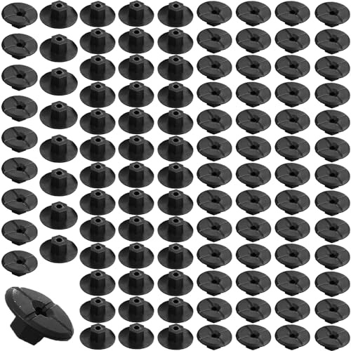 Paquete de 100 Tuercas de Plástico para Paso de Ruedas Sin Rosca Tuercas Clips Sujetadores de Guardabarros para Panel Embellecedor de Arco de Rueda Protector Contra Salpicaduras parachoques Inferior