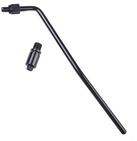 HEIBTENY Tremolo-Arm Gewinde Tremolo-Arm für E-Gitarre, Gitarrenarm-Whammy-Bar-Set mit schwarzer Spitze(Black)