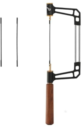F Fityle Seghetto alternativo Seghetto a mano Manico in legno Telaio per traforo professionale Seghetto a filo Seghetto per gioielli per artigianato in legno, Maniglia Rotonda