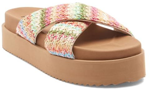 Roxy Syenna Hi - Platform Sandals for Women - Plateau-Sandalen - Frauen - 42 - Orange.