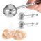 Wanmu 2Pcs Flour Shaker Duster for Bread Baking Stainless Steel Dusting Wand with One-Handed Operation, Mini Flour Sprinkler for Sourdough Bread, Small Flour Sifter for Quick Sifting Cakes and Spices