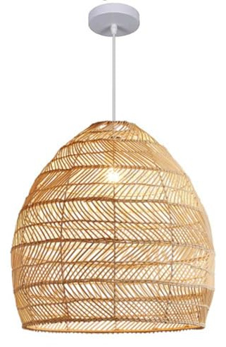 YGZPALH Lámpara Colgante De Balcón Lámpara Colgante De Cesta De Ratán De Metal Iluminación De Techo Colgante Tejida Boho Ajustable Lámpara De Techo Interior De Candelabro para Dormitorio Cocina