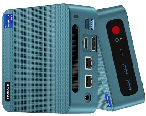 Reatan S8 Mini Gaming PC mit Intel i9-12900H Mini-PC 32GB DDR5 1TB (14C/20T bis zu 5,0 GHz) PCIe 4.0 SSD Mini-Computer HDMI DP USB Unterstützung Wi-Fi6 BT5.2 Dual 2,5G LAN Mini-PC