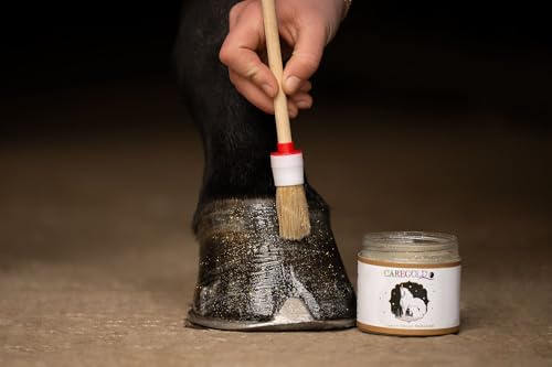Caregold Einhorn Glitzer Hufbalsam Gold – Hufpflege mit Glanz, Vanilleduft & Lorbeerextrakt