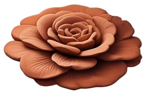 Tapis de Bain en Pierre de diatomite – Tapis de Salle de Bain antidérapant | Séchage Rapide et Lavable – Motif Floral – 40 x 40 cm – pour Toilettes pour Pieds, Baignoire, Spa, hôtel
