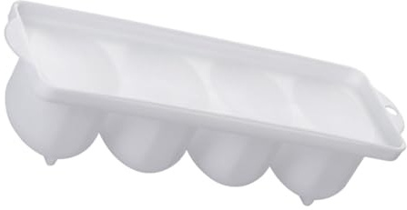 HOMSFOU Contenitore per Uova per Sottaceti in Pp Bianco, Design Multifunzionale e Anti-perdita, per Cucina e Frigorifero