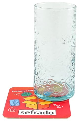 sefrado Bundle 1 x Cola Glas Ocean McDonalds Österreich 2025 - Sammel Gläser - Bunt - mit exclusivem Untersetzer