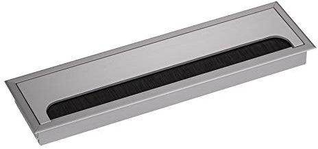 SOTECH Kabeldurchführung CAVO 280 x 80 mm eckig aus Aluminium | Silber EV1 eloxiert Kabeldurchlass