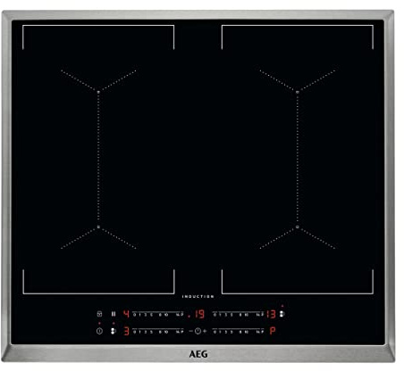 AEG IKE6445AXB Autarkes Kochfeld / Induktion / Serie 6000 mit MultiBridge / Slider-Bedienung / 60 cm / Edelstahlrahmen / 4 Kochzonen / Bridge-Funktion / Powerfunktion / Kindersicherung