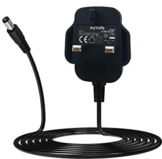 MyVolts 18V power supply adaptor compatible with Black and Decker A9276 H1 Drill battery - UK plug