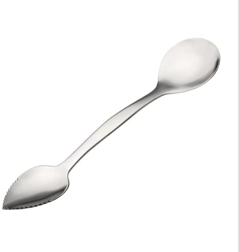 WOIWO 304 Digging and Scraping Spoons 1PCS Multi-purpose Double-headed Digging and Scraping Spoons Kiwi Fruit Digging And Meat Spoons Baby food tools