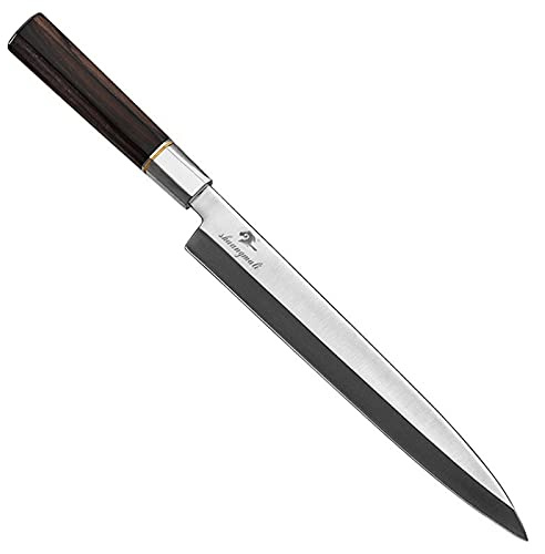Sashimi kinfe 5CR15 Acero inoxidable DebA Sushi Chef Cuchillo de cocina Yanagiba Filetaje Salmón Pescado Cuchillo Cuchillo Cuchillos Chef Cuchillo (Color : 11 inch)