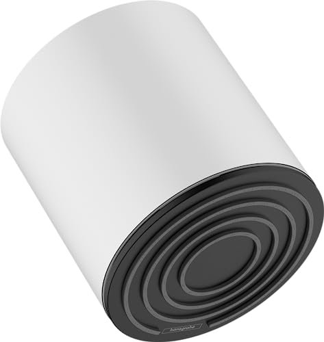 hansgrohe Kopfbrause Pulsify S, Brausekopf 105mm, Duschkopf Regendusche mit 1 Strahlart, Mattweiß