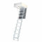 Wellhöfer 221000112 WS3D Aluminium Scherentreppe Liliput mit Wärmeschutz, Deckenöffnung 90cm x 60cm, Lichte Raumhöhe 211cm x 237cm