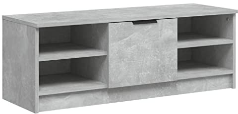 vidaXL TV Cabinet Concrete Grey 102x35.5x36.5 cm Engineered Wood