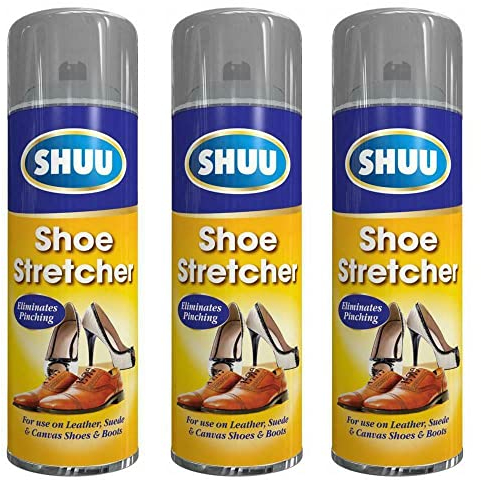 300ML Shoe Stretcher Spray Relieves Tight Fitting Shoes And Boots Leather Suede Softener Eliminates Pinching Single Packs Of 2 and 3 (Pack of 3)