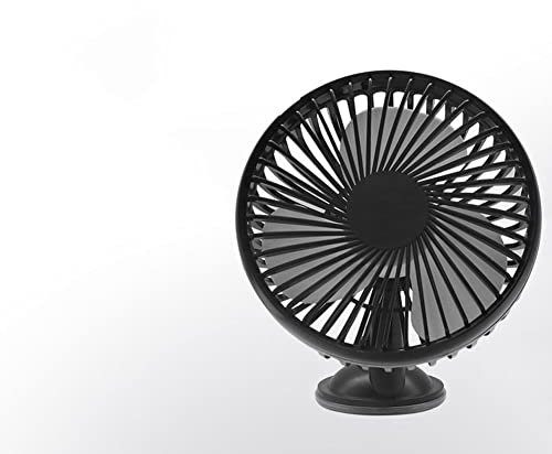 USB-Saugnapf, Einzelkopf-Auto-Armaturenbrett-Lüfter, verstellbarer Auto-Ventilator, USB-Ventilator mit 3 Geschwindigkeiten und für 360 ° drehbarer USB-Ventilator für Zuhause, Büro, Outdoor, Halterung