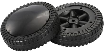 Sharplace 2er-Pack BBQ-Grillräder, leichtgängig, schwarz, 15,2 cm, Handwagen-Reifen, Ersatz für BBQ-, die meisten Grillwerkzeuge, Zubehör