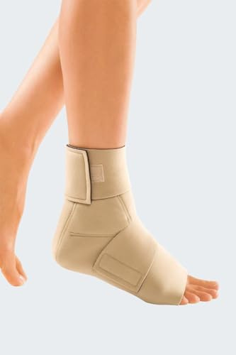 medi circaid juxtafit premium ankle foot wrap adaptives Kompressionssystem - Fußteil | Größe: L | Unelastische Kompression für den Fuß | Geschlossene Ferse | Kürzbare Fußlänge