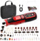 DuroFort Juego de Mini Amoladora, Herramienta Rotativa 8V con 146 Accesorios, 5 Velocidades Ajustables, 17000-35000RPM, Herramienta Rotativa Para Desincrustar, Esmerilar, Cortar, Pulir