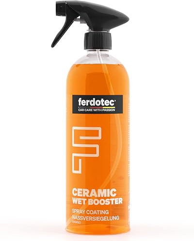FERDOTEC Ceramic Wet Booster (750 ml) – Hydrophobe SiO₂ Nassversiegelung mit Langzeitschutz, Glanz & Pflege für Autolack, Nano Ceramic Coating, Keramikversiegelung