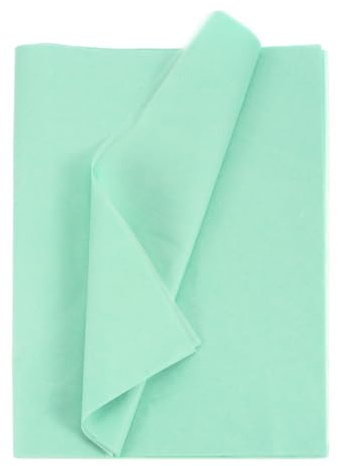 QUARKZMAN Seidenpapier 35x50cm Seidenpapier Blau Grün 50 Blätter | Geschenktüten Seidenpapier für Geschenkverpackung Kunsthandwerk Verpackung