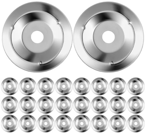 VICASKY Set di 100 accessori per tamburello, tamburello, parti di tamburello, accessori cymbal, campana per bacino, crash, anelli Ching, in acciaio inox, argento