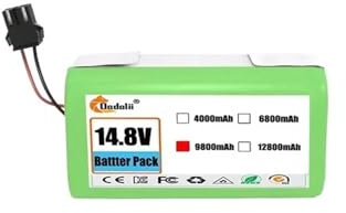 WVGFAUXA Batería De Iones De Litio De 14,4 V Y 12800 MAh, Compatible con Conga 990 Y 1090, Tesvor X500, Ecovacs Deebot N79, N79S Y DN622, Eufy Y RoboVac 11, 11S Y RoboVac 30.(9800mAh)