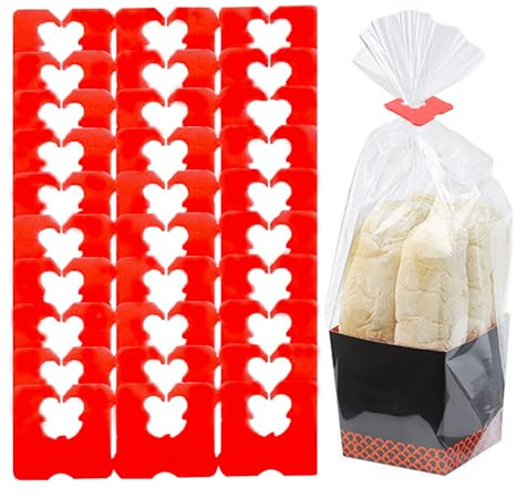 100 Pieces Reusable Plastic Bread Bag Clips Keep Your Food Fresh Longer After Opening 7/8 x 7/8 inches