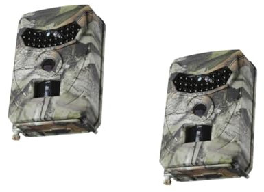 ibasenice Lot De 2 Caméras De Chasse 26 Pouces Rechargeables pour La Surveillance des Cerfs Et des Animaux