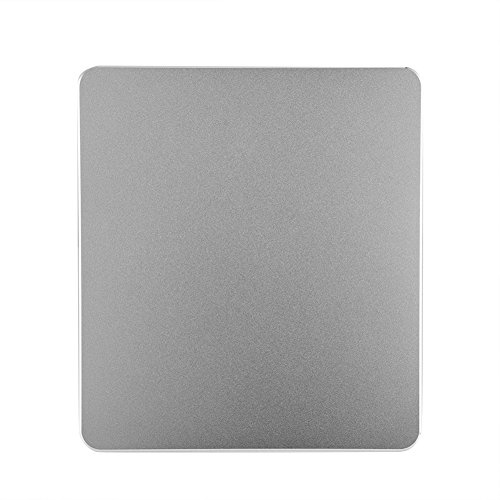 Goshyda Alfombrilla de Ratón para Juegos de Aluminio Duradera, Alfombrilla de Ratón Antideslizante de Doble Cara para PC y Portátil, de de Metal de Control Preciso para Ratones ópticos y Láser