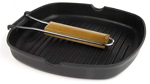 Bricodiy 621 Asador, Aluminio fundido, 28 cm