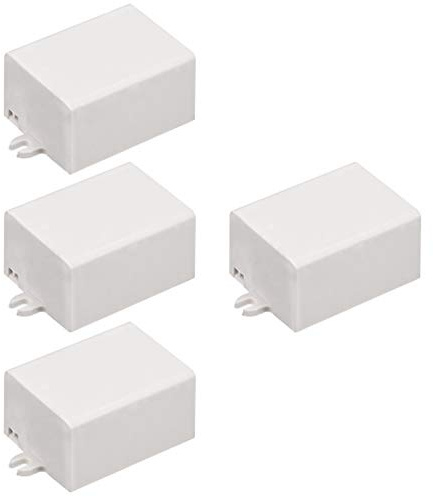 sourcing map 4Stk. 46x35x24mm Elektronische Plastik DIY Anschlussdose Weiß | Gehäuse Kasten