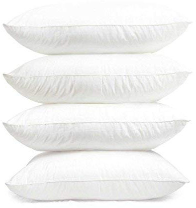 Linen Empire 4 x LUXURY DELUXE Pillows 4 Pack - SUPER ULTRA BOUNCE PILLOWS HOLLOW FIBRE FILLED Pillows 4 Pack Hotel Quality