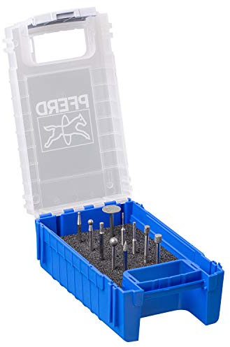 PFERD TOOLS Diamant-Schleifstift-Set, 10-teilig, Korngröße D 126, Schaft-ø 3 mm, 36476067 – Für die Bearbeitung besonders harter oder abrasiver Werkstoffe