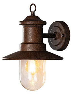 Konstsmide Wandleuchte Napoli | rostfarben | Outdoor | E27 | Max 60W | 7346-970, 22x30,5x30,5cm
