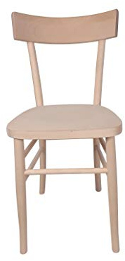 Sedam Srl Sedia Milano, Storica e Vintage, in Legno Massello, Alta Qualità, Vari Colori Disponibili, Ristorante Casa Cucina Sala Interno, 100% Made In Italy (Grezzo)