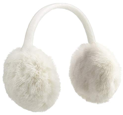 McBURN One Colour Webpelz Ohrenschützer Ohrenwärmer Ohrenschutz Damen - Winter Herbst-Winter - One Size cremeweiß
