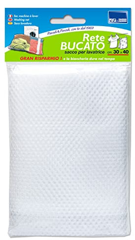 PARODI & PARODI - El saco para ropa de cama, saco para proteger la colada con cremallera, bolsa de malla para lavadora, ideal para lavar ropa, medias, calcetines, ropa interior, 30 x 40 cm