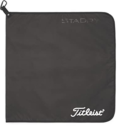 Titleist StaDry Performance Handtuch, Schwarz