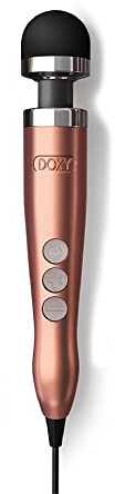 Doxy Die Cast 3 Magic Wand Vibratoren für Frauen - Doxy Premium-Massagestab Roségold - Magic Wand Vibration für Frauen