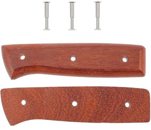 Luxshiny Manico Legno Ricambio Per Taglierina Da Cucina Impugnatura Ergonomica Antiscivolo Per Manico Del Tagliere Da Cucina Facile Da Installare Include 1 Coppia Di Manici E 4 Coppie Di Rivetti