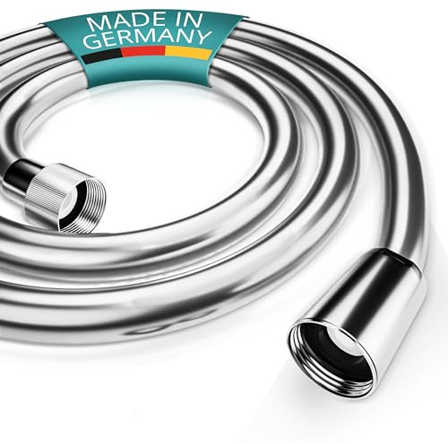 Engelbach® Tubo doccia flessibile 1,75m in plastica - Con attacco standard - Flessibile e testato per l'acqua potabile - Made in Germany