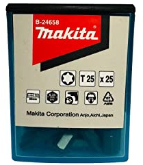 Makita B-24658 Lot de 25 embouts Torx T25 25 mm