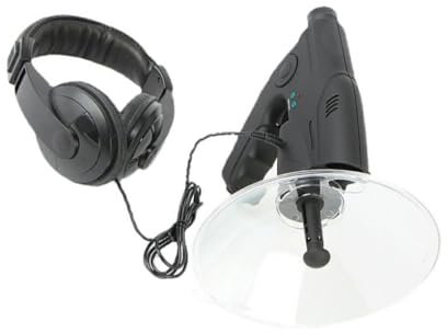 yuwqqoajv Monoculaire de Microphone parabolique de contrôle de fréquence précis pour l'écoute de Longue Distance ABS d'écoute à Distance