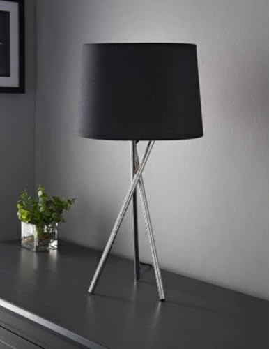 DEENZ Tripod Design Table Lamp Give Your Home Decor Office Living Room A Truly Contemporary Look (Black)
