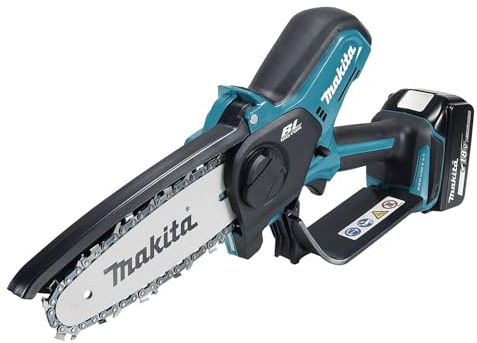Makita DUC150RT Astsäge, 18 V, Li-Ion, LXT, bürstenlos, 150 mm, komplett mit 1 x 5,0 Ah Akku und Ladegerät