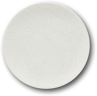 Saturnia Set 12 Piatti da Tavola Frutta Breath Bianco in Porcellana 21 cm