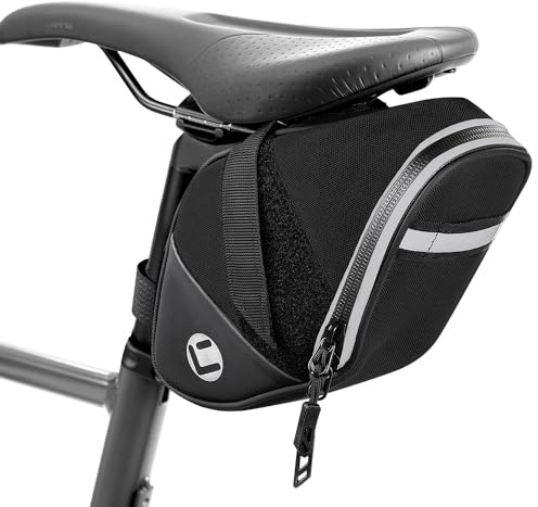 Eyein Fahrrad Satteltasche 1.5L Wasserfest Reflektierend MTB Rennrad | Leichte Fahrradsitztasche mit Schnellmontage, Outdoor Radtasche für Straße MTB Rennrad, Schnellmontage, 14x12.5x12cm