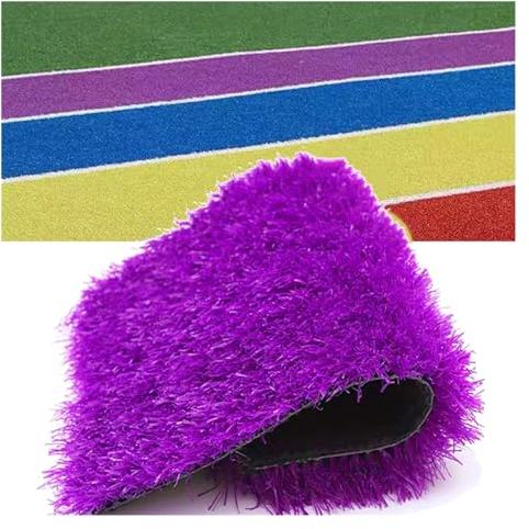 Rasenmatte für den Garten, 3 cm dicke, strapazierfähige Rasenflorrolle, Gartenrasen mit automatischer Wasserableitung, weicher, hautfreundlicher Kunstrasen für das Fitnessstudio, UV-beständ